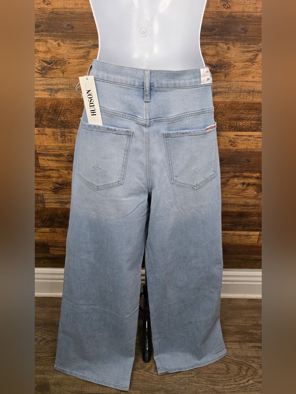 Hudson Jaime Jeans Light Wash Wide Leg High-Rise Jeans - Picture 2 of 3